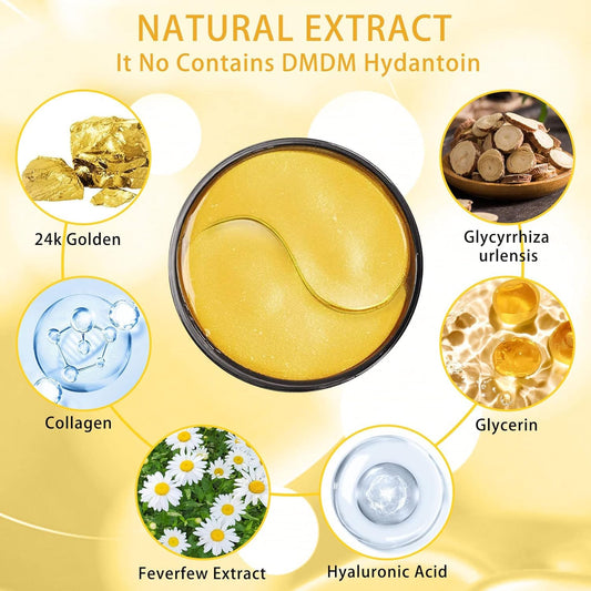 Parches Dorados para Ojos