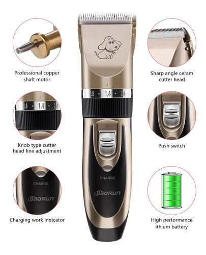 Máquina Inalambrica de Corte de Pelo para Mascotas