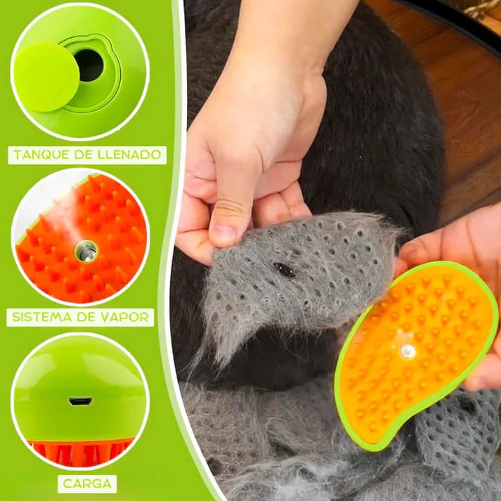 Cepillo a Vapor para Mascotas