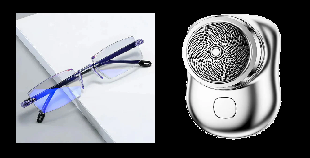 Combo Lentes TR90 + Mini Afeitadora Portátil