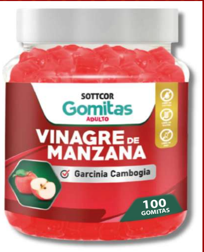 Gomitas de Vinagre de Manzana Sottcor Labs 100 Unidades – Bienestar y Metabolismo