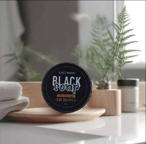 Soap Black – Champu en Barra para Cabello Oscuro