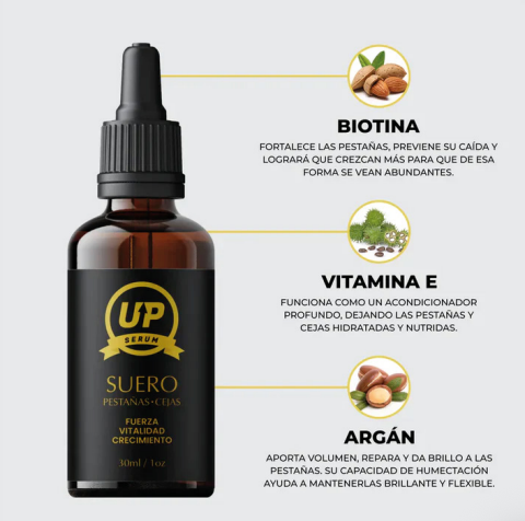 Serum Up – Crecimiento de Pestañas y Cejas (30ml)