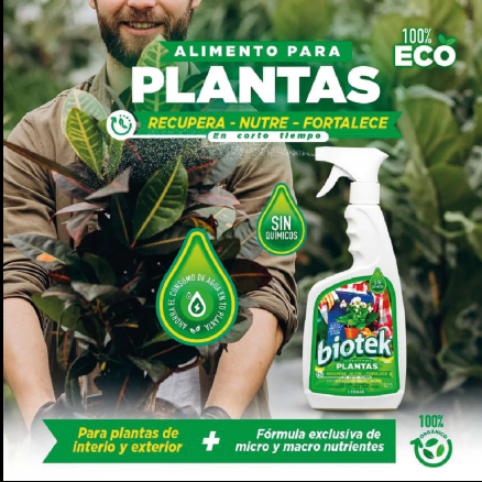 Biotek - Biofertilizante y Alimento Biotecnologico para Plantas