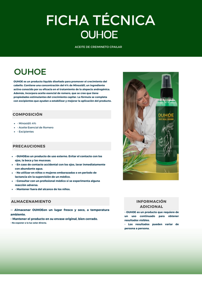 Ouhoe Tónico de Crecimiento Capilar