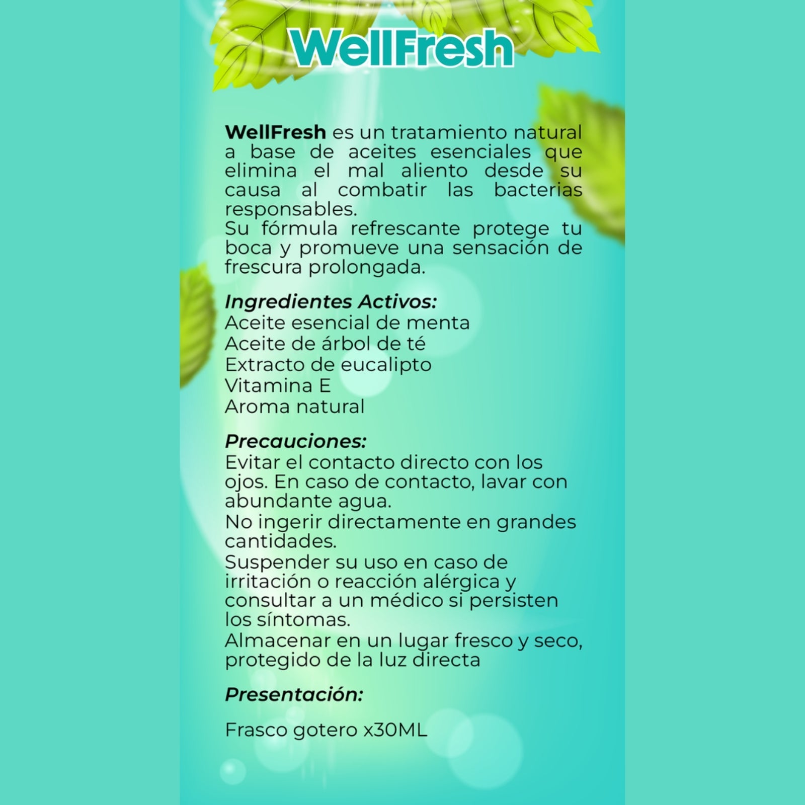 Wellfresh 30 mg - Mejora tu aliento