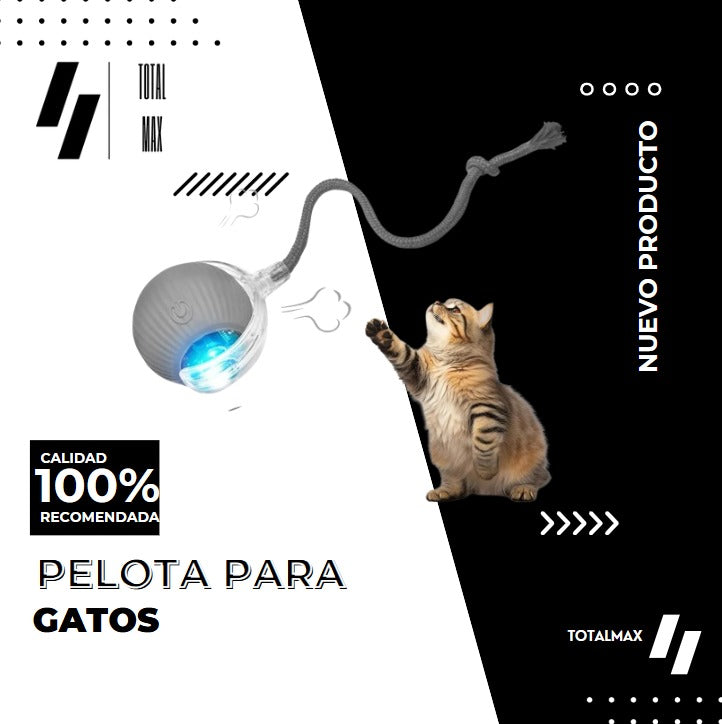 Pelota Interactiva para Mascota con Soga – Juguete Inteligente