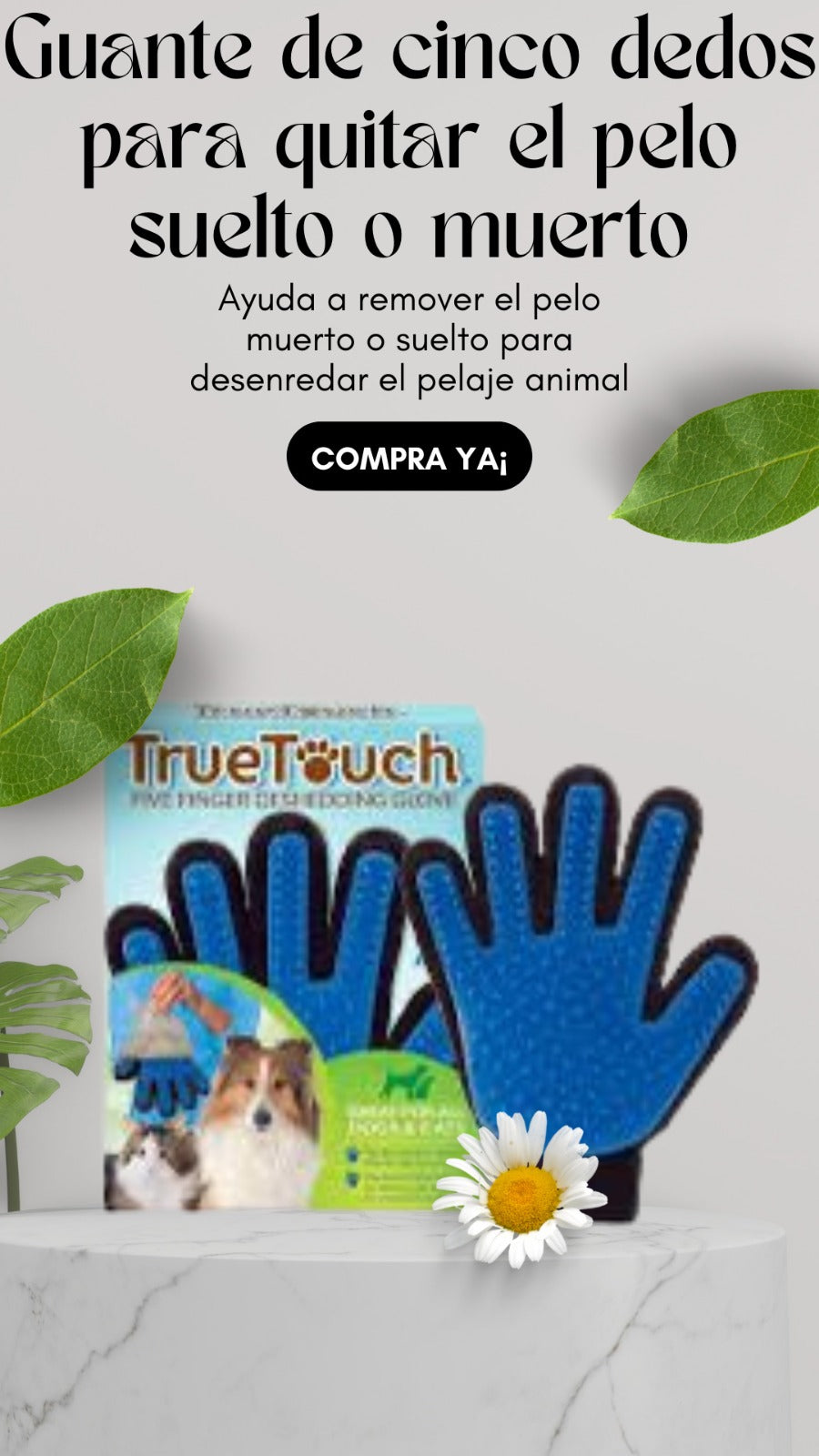 Guante Bobo Touch – Quitapelo para Perros y Gatos
