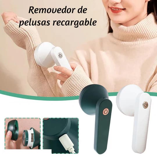 Removedor de Pelusa Eléctrico Recargable