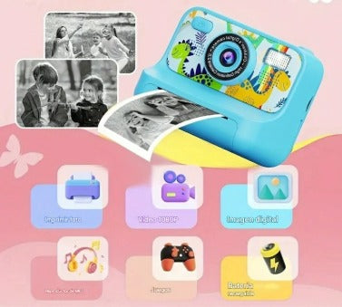 Cámara de Impresión Instantánea para Niños – ¡Recuerdos al instante!