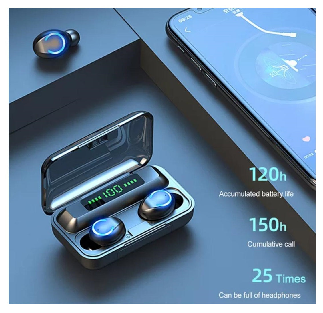 Audífonos Táctiles F9 - V5.3 - TWS