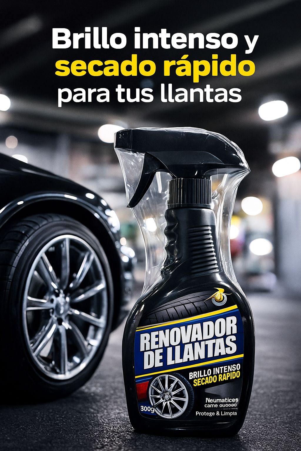 Renovador de Llantas 500 g – Brillo Intenso en Minutos
