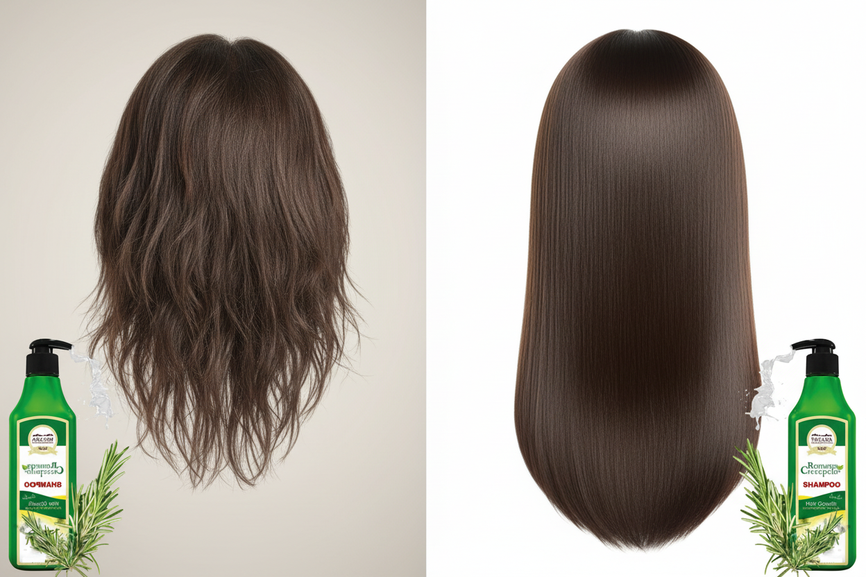 Antes y después cabello