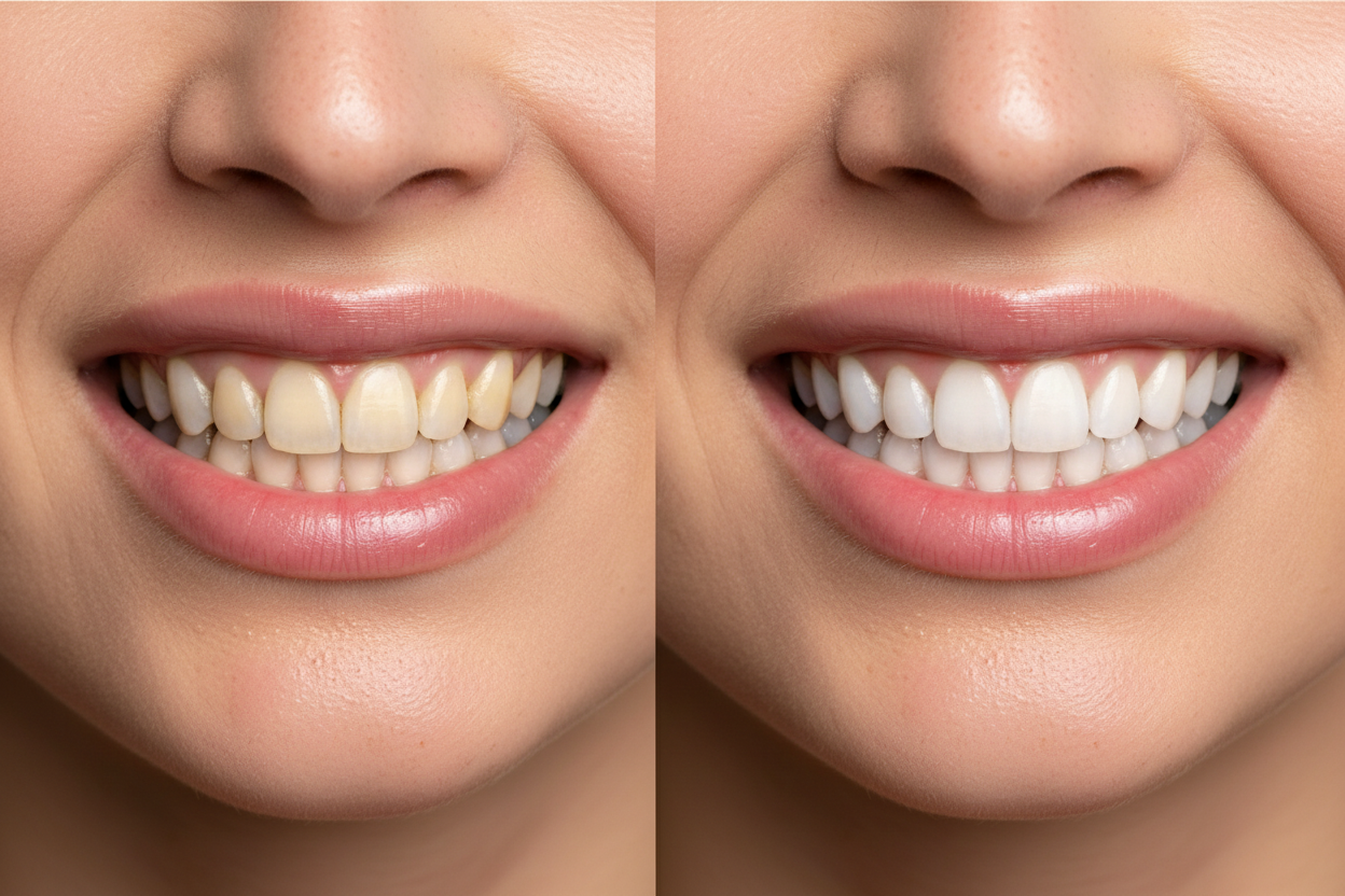 Antes y después sonrisa