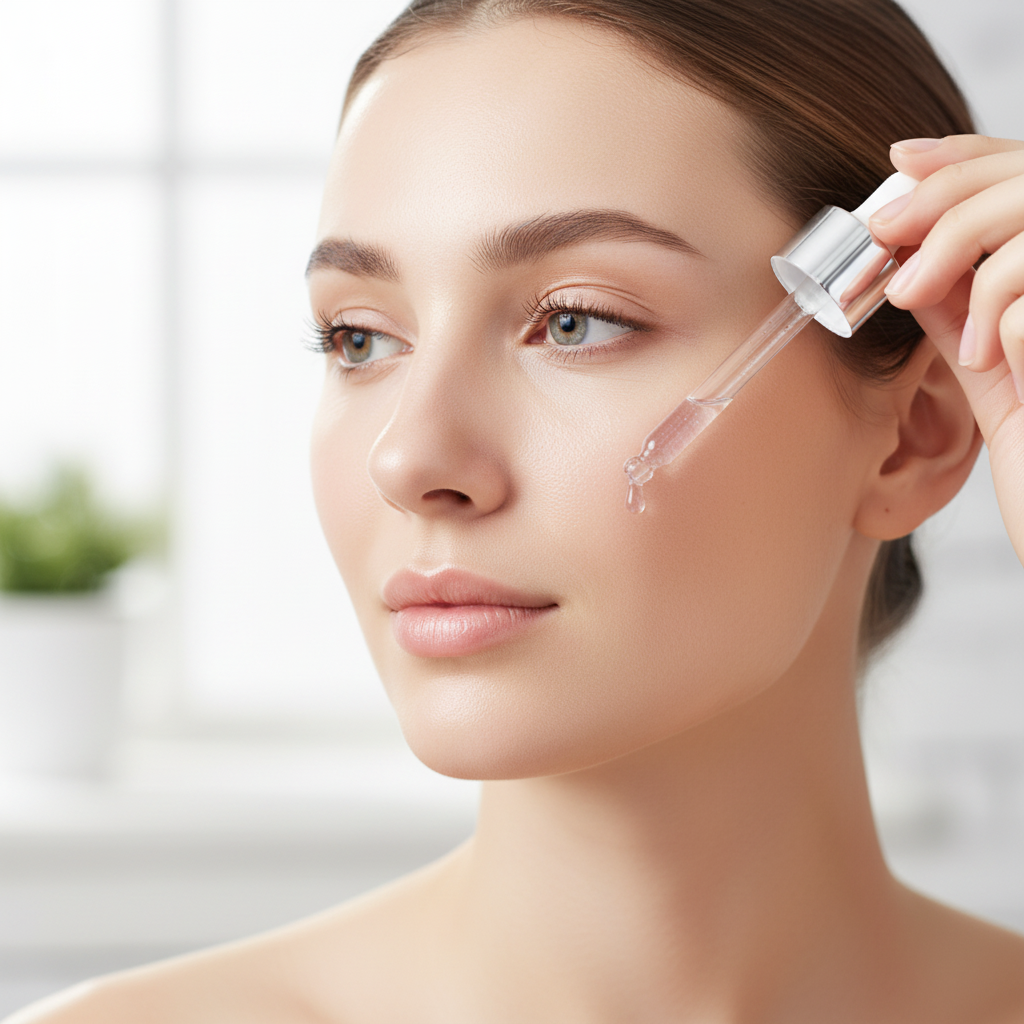 Aplicación de suero iluminador