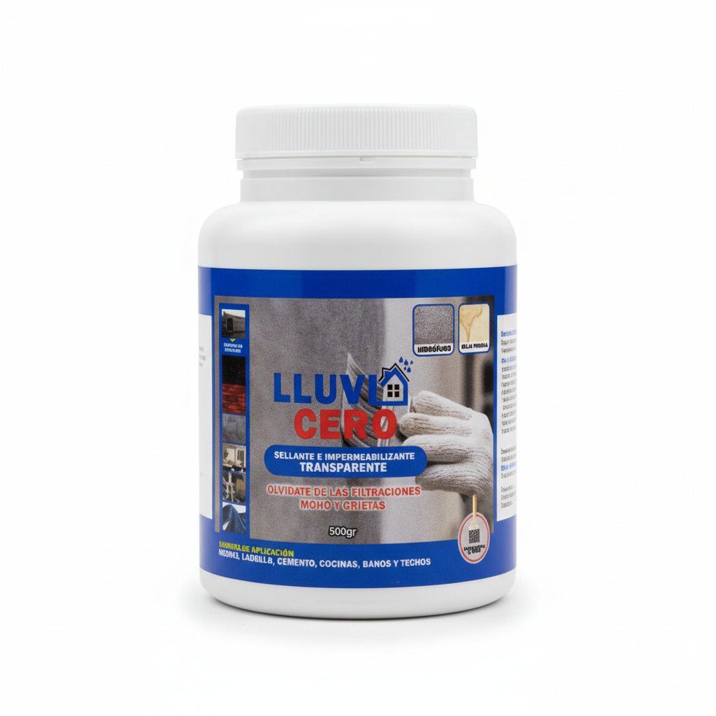 Fondo blanco Lluvia Cero