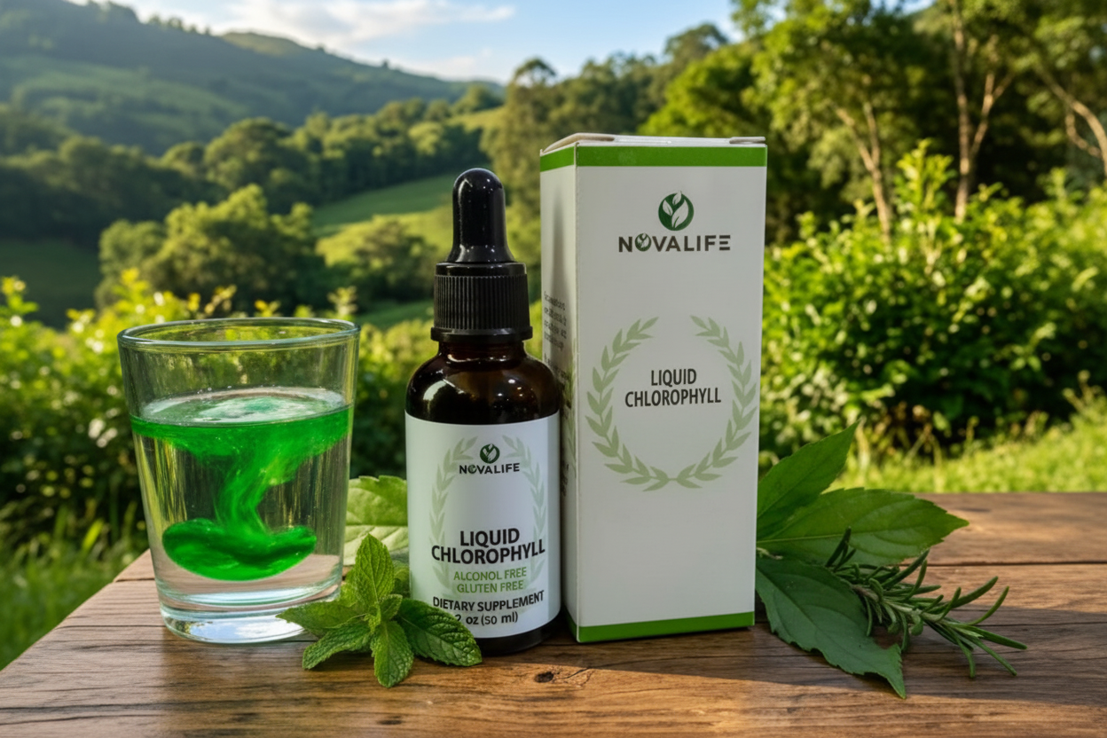Green wellness aesthetic