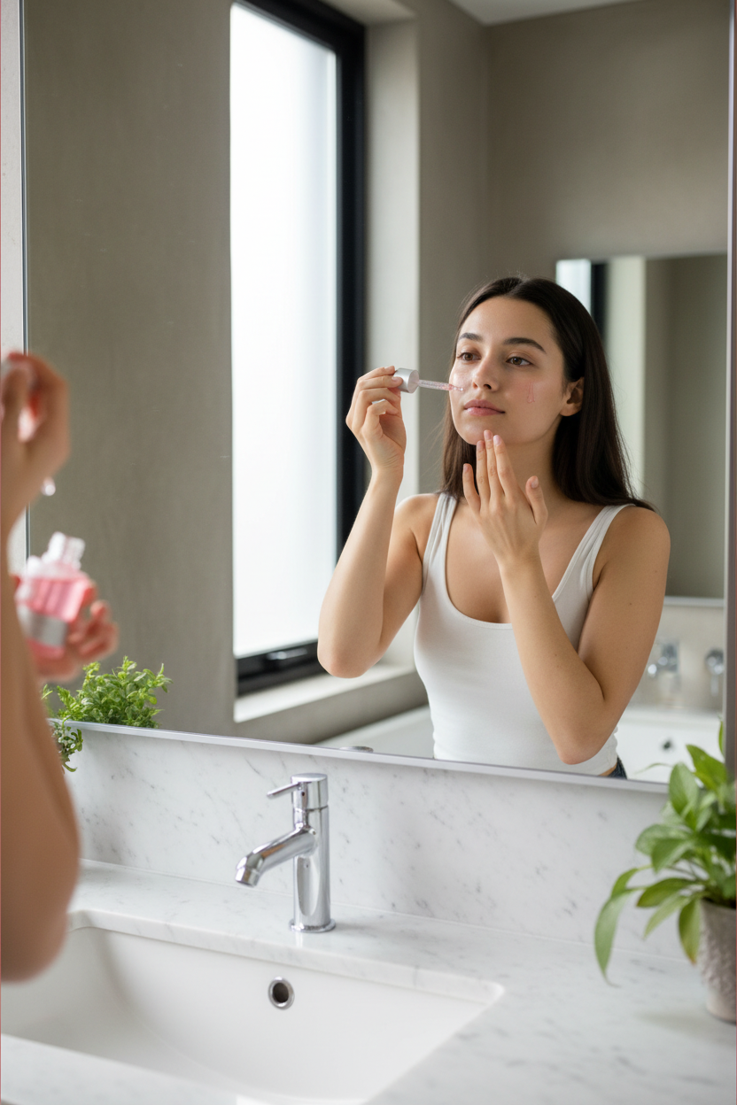 Lifestyle aplicación en baño