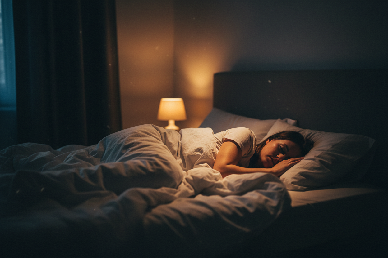 Persona durmiendo plácidamente