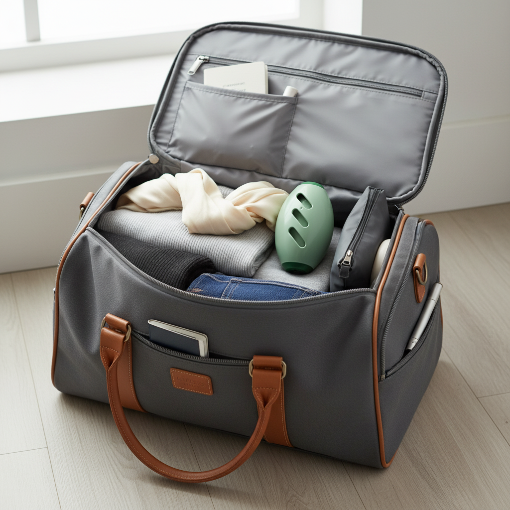 Producto en bolsa de viaje