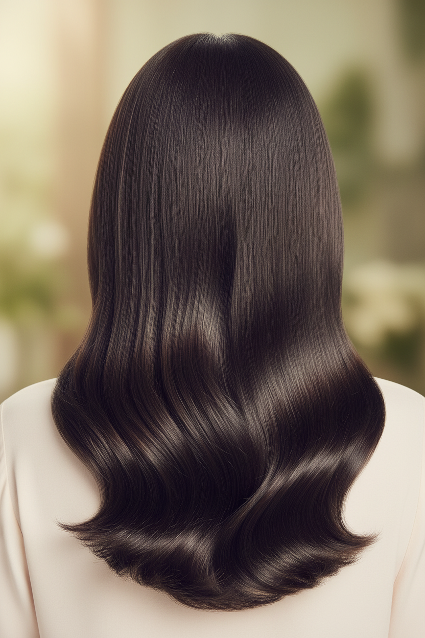 Resultado cabello brillante